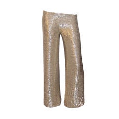 1960's Silver Beaded Evening Pants