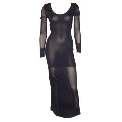 Mariot Chanet-Paris-Sleek and Sensual Long Black Gown