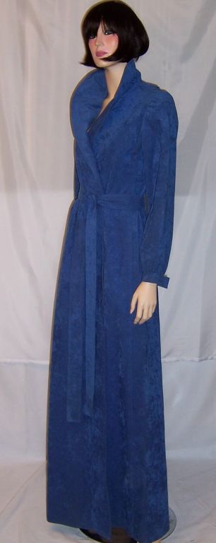 Halston, Ultramarine Blue Ultrasuede Maxi-Coat