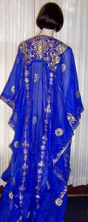 Arabic Electric Blue Wedding Caftan