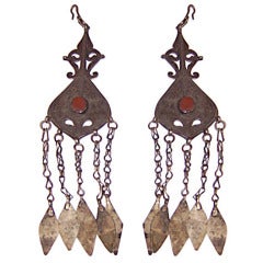 Vintage Turkoman (Central Asia) Women's Earrings