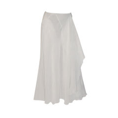 Vintage Alberta Ferretti-Italy Soft White Ethereal Long Skirt