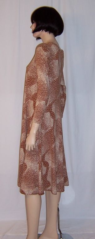 Early 1970's Diane Von Furstenberg Printed Dress