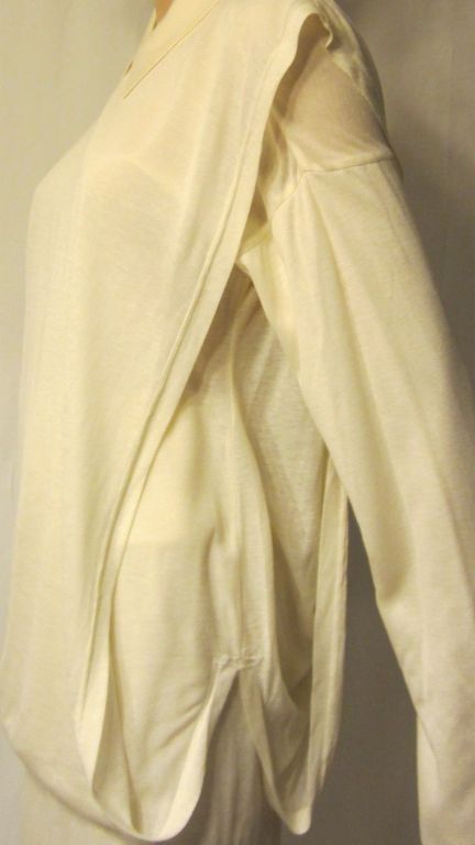 Issey Miyake Soft White Two-Piece Ensemble for Bergdorf Goodman For Sale 2