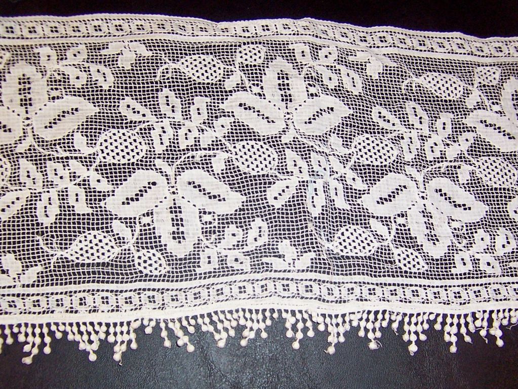 Victorian Filet Lace Edging from Civil War Petticoat