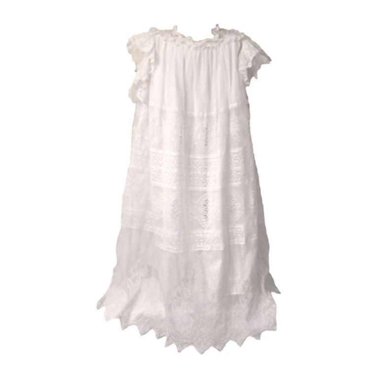 Breathtakingly Beautiful & Heavenly Child's Antique Lace Gown For Sale