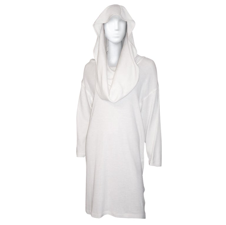 Wonderful Winter White Knit Dress by Semplice at 1stdibs