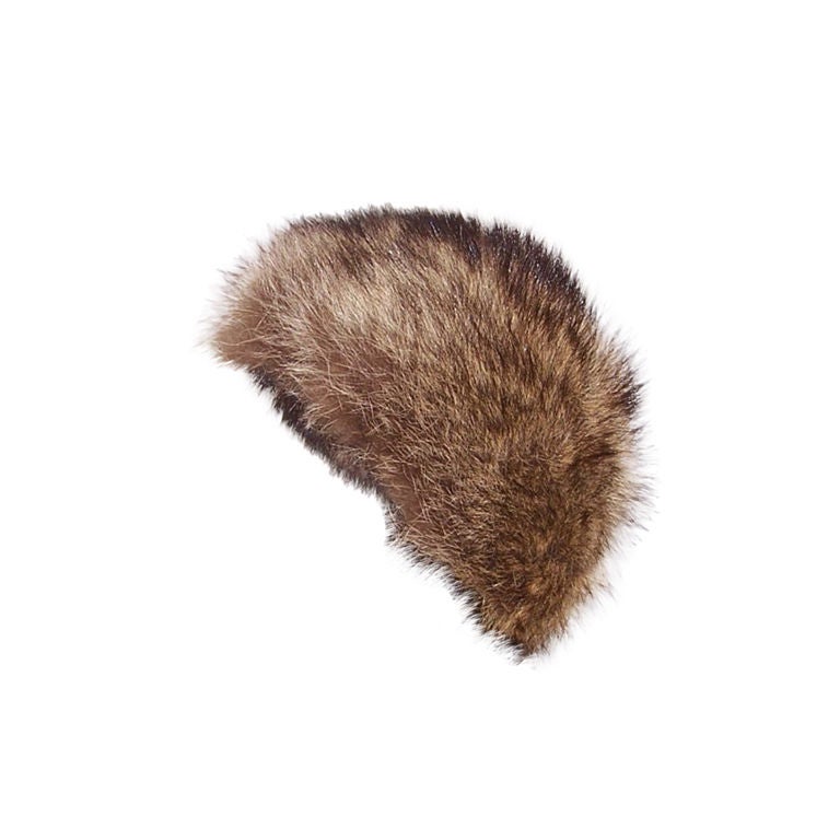 Fabulous Fabiani Fox  Fur Hat Made for Lord & Taylor's Salon For Sale