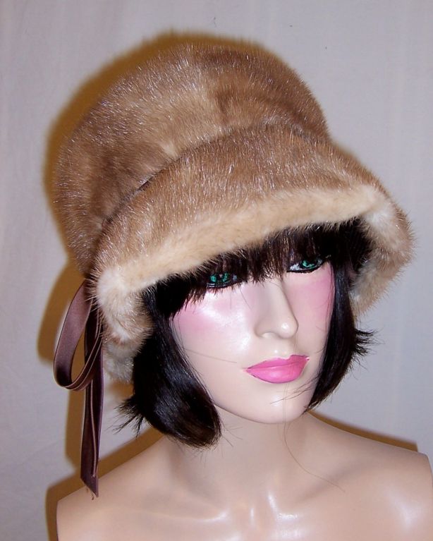 Women's Autumn Haze Mink Cloche-Type Hat  by G. Howard Hodge For Sale