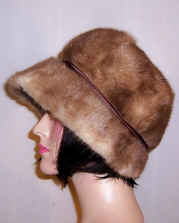 Autumn Haze Mink Cloche-Type Hat  by G. Howard Hodge For Sale 3