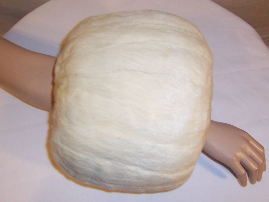 Magnificent White Ermine Muff