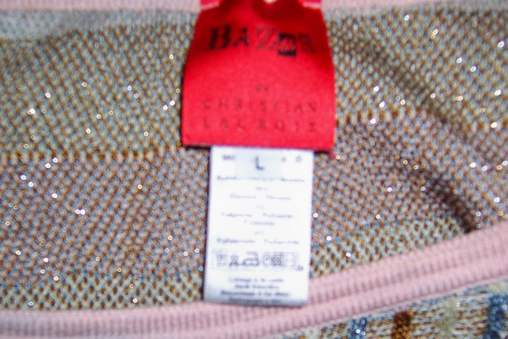 Bazar de Christan Lacroix (1994) Knit Skirt with Ethnic Flavour For Sale 7