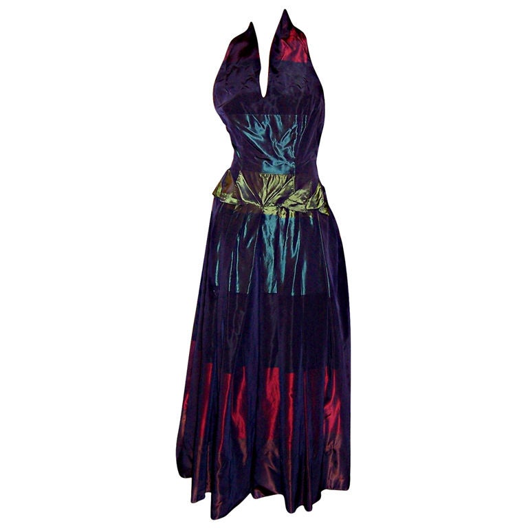 Arduase Silk Taffeta Gown For Sale