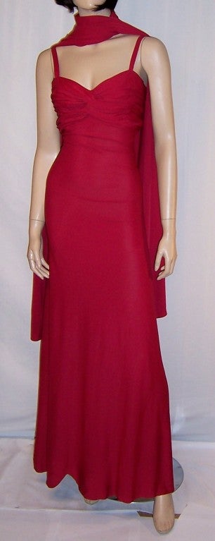 Women's 1930's Evening Gown and Wrap For Sale