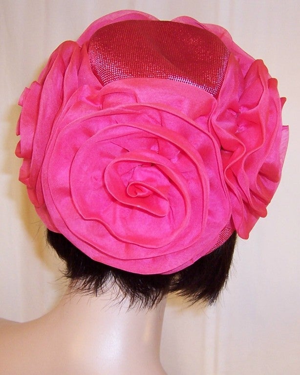 Shocking Pink Chapeau by La Rose New York 2