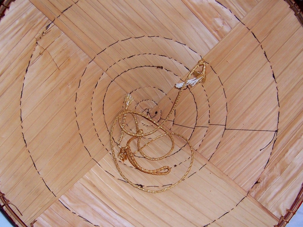 Mid 20th-Century Chinese Split Bamboo & Plaited Leaf Dǒulì (斗笠) Aka Conical  Hats - a Pair