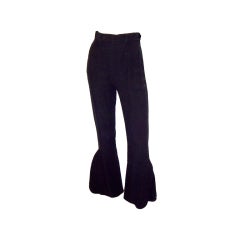 Black Stylized Bell Bottoms-Cheap and Chic by Moschino
