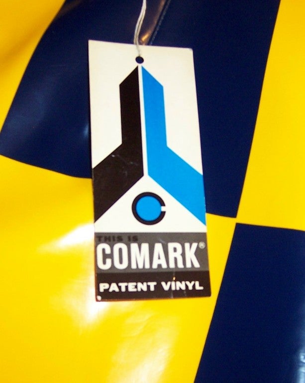 1960's Comark Vinyl Patent Skirt For Sale 2