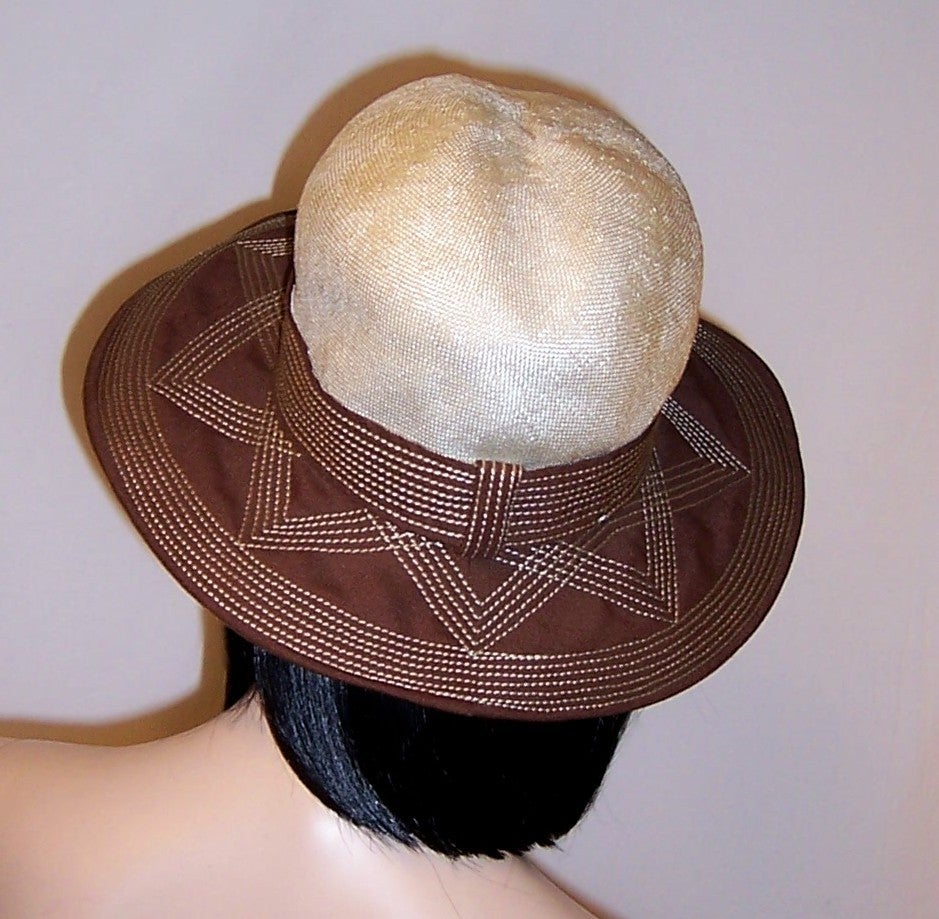 Nadelle-Montreal Sophisticated Summertime Wide-Brimmed Hat For Sale 1