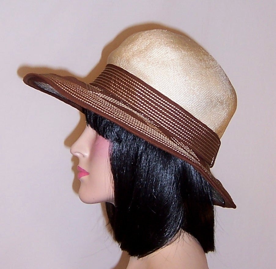 Nadelle-Montreal Sophisticated Summertime Wide-Brimmed Hat For Sale 2