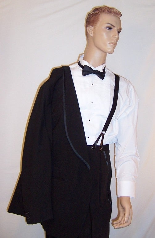 Men's, Early 1960's, Palm Beach Formal Wear, Black Tuxedo For Sale 3
