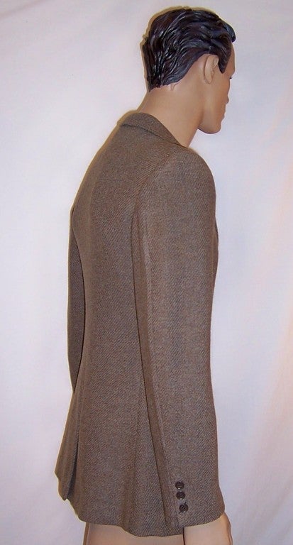 1930's Men's Camel & Gray Tweed Single-Breasted Blazer For Sale 1