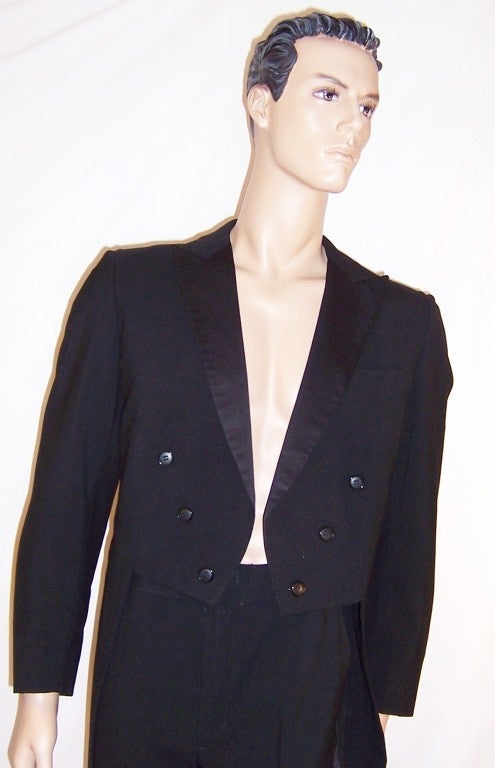 Men's, Palm Beach Formals-Black Tuxedo with Tails For Sale 3