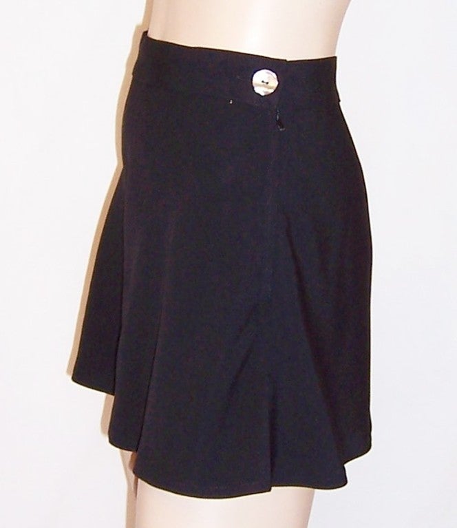 Black Micro-Mini Skirt by Rifat Ozbek