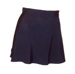 Vintage Black Micro-Mini Skirt by Rifat Ozbek