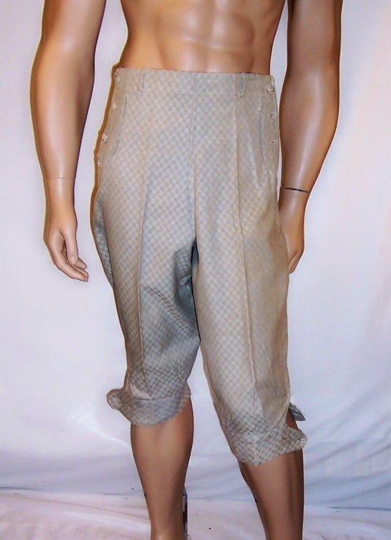 Men's  Window-Pane Checked Knickerbockers