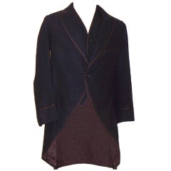 Mens-Gentleman's  Black Waistcoat & Tails (Circa 1913-1919)