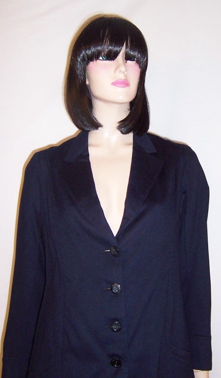 Women's Woman's Edwardian (1901-1919) Midnight Navy Walking Suit For Sale