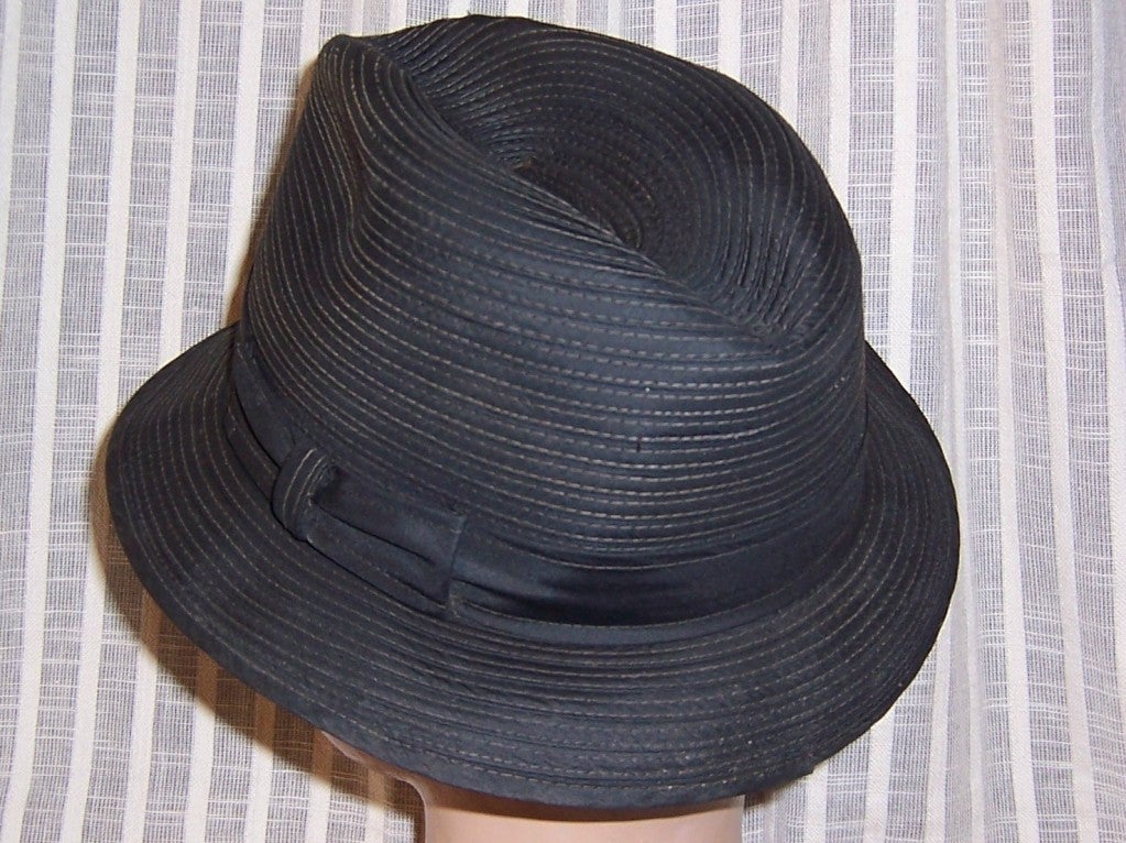 Men's Summer Weight Black Hat by Dobbs, Fifth Avenue