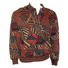 Men's Missoni Multi-Colored Patterned Pullover Sweater