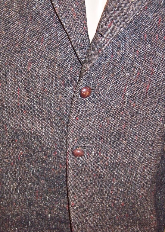 Men's Imported Donegal Tweed Jacket For Sale 2