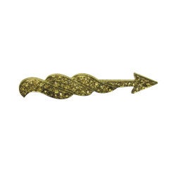 Antique Art Deco Paste Stylized Arrow Brooch