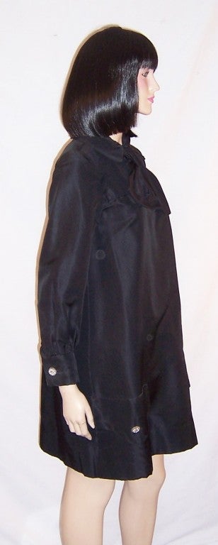 Marie McCarthy for Larry Aldrich-Black Baby Doll Dress