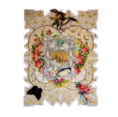 Victorian Valentine Using  Antique  Metallic Paper Lace Style
