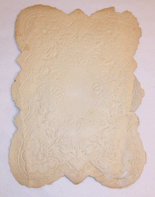 Original Victorian Valentine with  Multiple Layers of Paper Lace