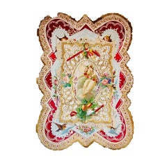 Original Victorian Valentine with  Multiple Layers of Paper Lace