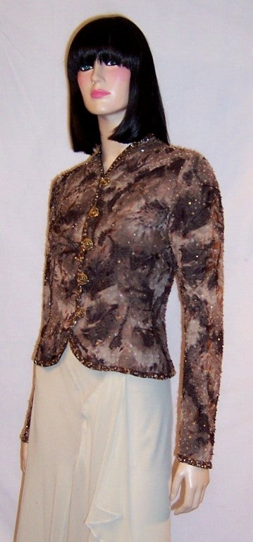 Women's Emanuel Ungaro Parallele-Beaded Evening Jacket For Sale