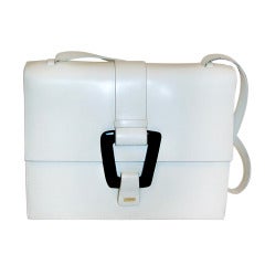 Vintage Gucci-Fine White Leather Summertime Handbag
