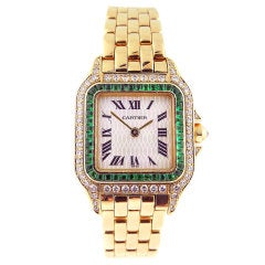 Cartier Ladie's Watch Gold 'Panthere' with MOP Dial/Diamonds