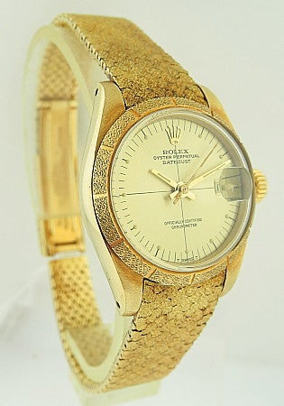 Women's Rolex,  Gold Oyster Perpetual 'Zaphyr', Datejust Ref. 6917 For Sale