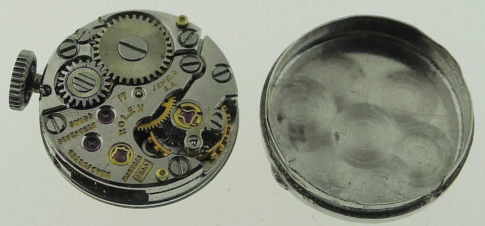 ROLEX Lady's Platinum and Diamond Bracelet Watch Circa 1960s For Sale 5