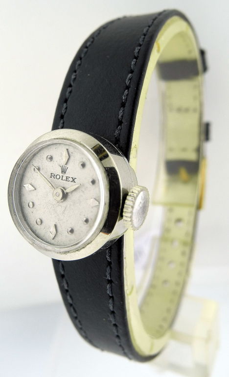 Women's 1950's ROLEX Ladies Vintage Watch, White Gold - THE CHAMELEON