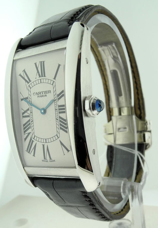 Up for sale is a Cartier Tank Americaine Platinum 