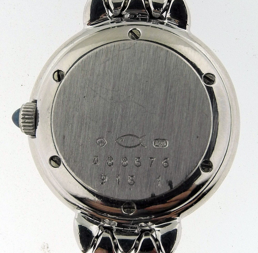 Chopard Gold Bracelet Watch/Diamond Case and Cabochon Sapphires 3