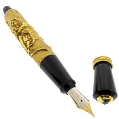 Stipula Academia 'Virtus Memoriae' Gold Fountain Pen