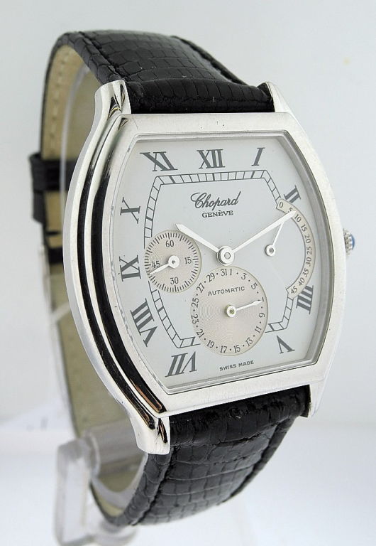 Men's Chopard, Tonneau Platinum Auto-Date, Ltd 50/100 For Sale